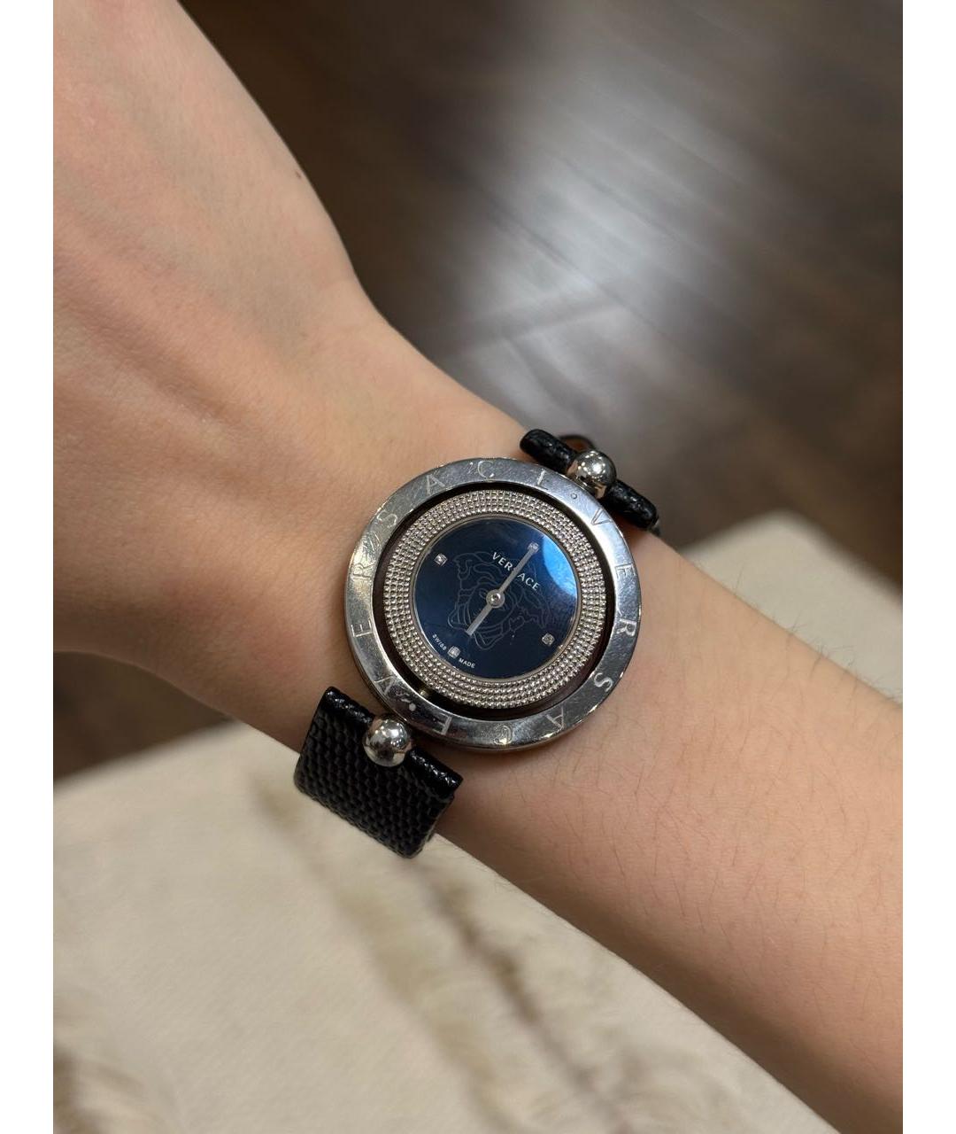 VERSACE Черные часы, фото 5