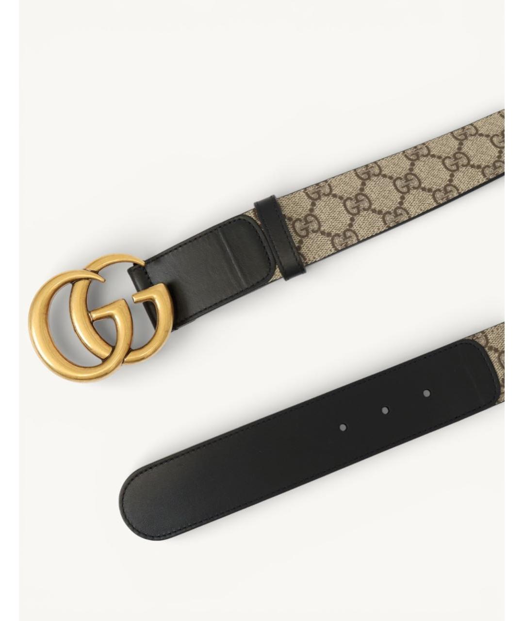 GUCCI Бежевый кожаный ремень, фото 2