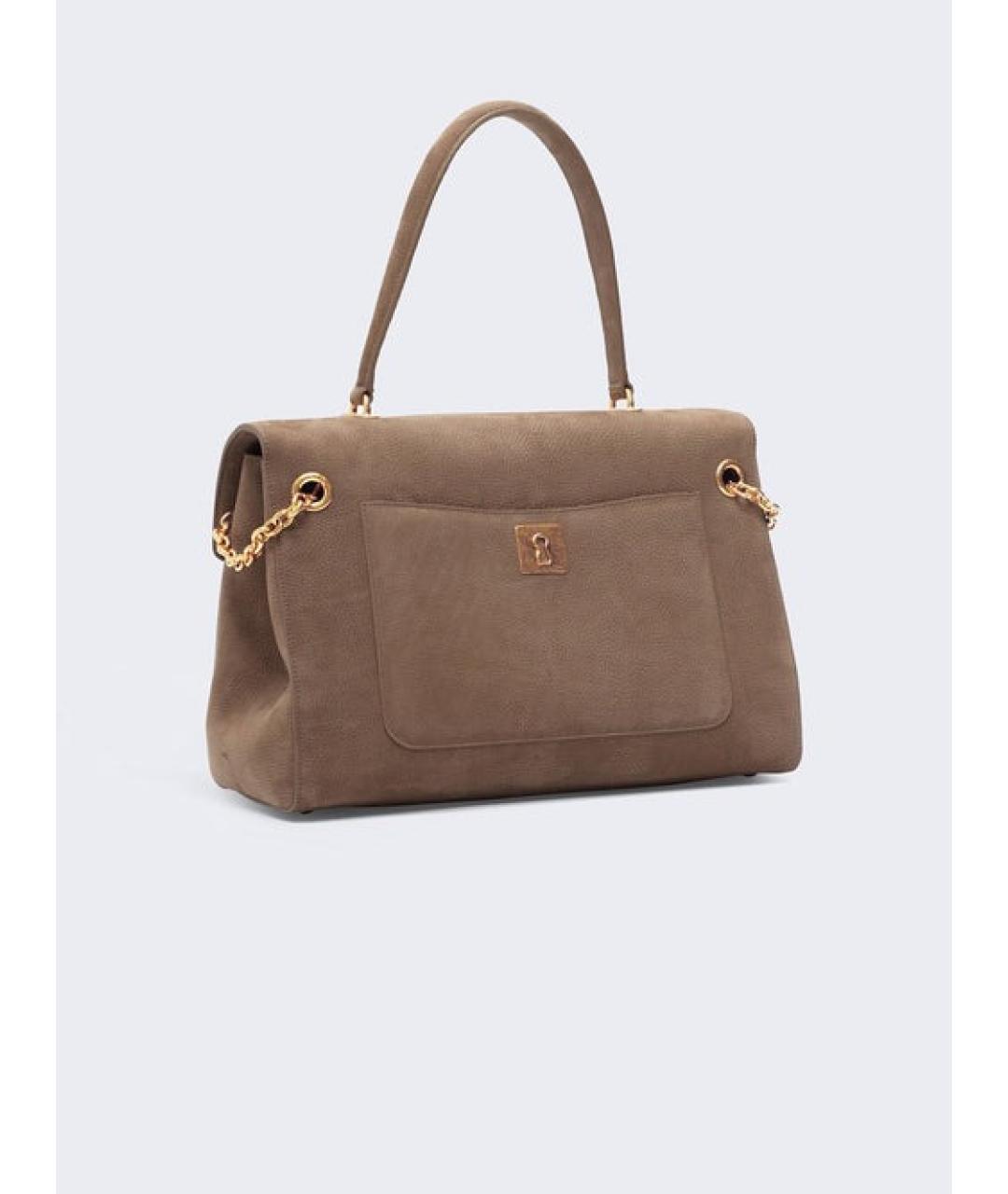 SCHIAPARELLI Бежевая замшевая сумка через плечо, фото 2