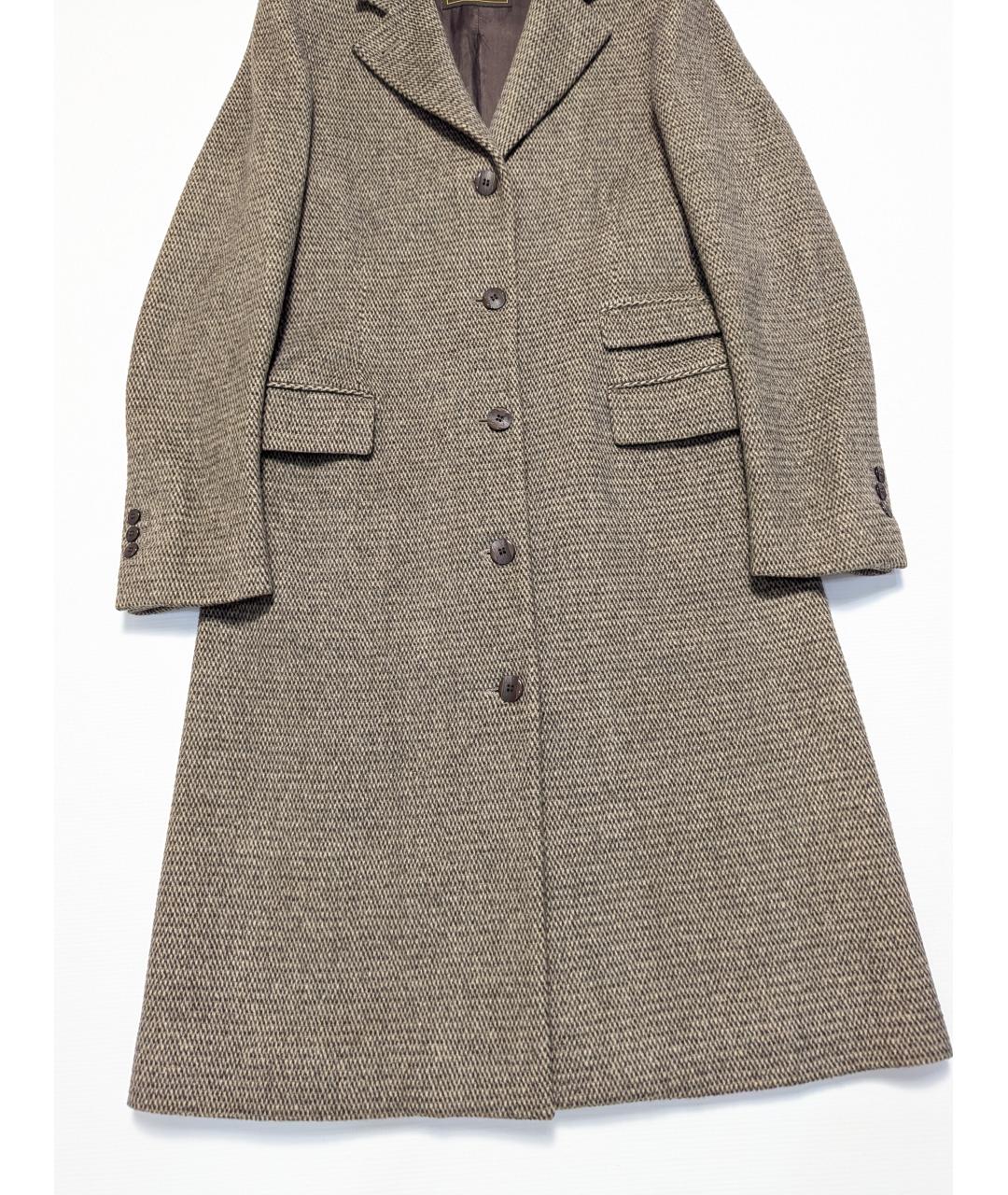 LORO PIANA Бежевое шерстяное пальто, фото 2