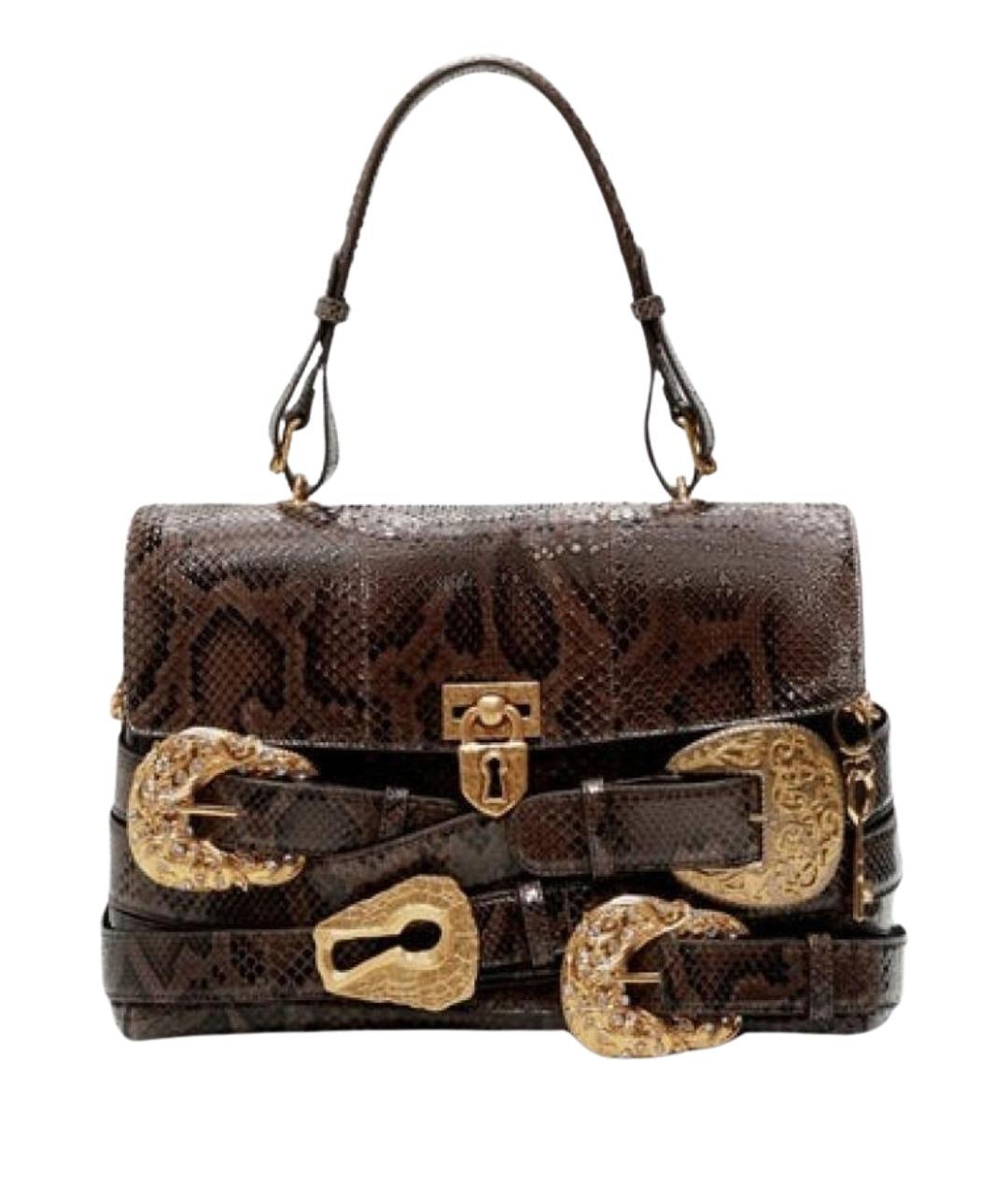 SCHIAPARELLI Коричневая кожаная сумка через плечо, фото 1