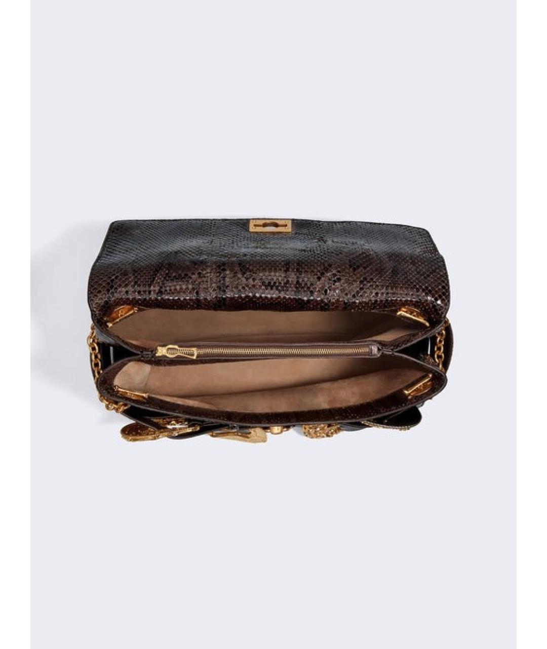 SCHIAPARELLI Коричневая кожаная сумка через плечо, фото 3
