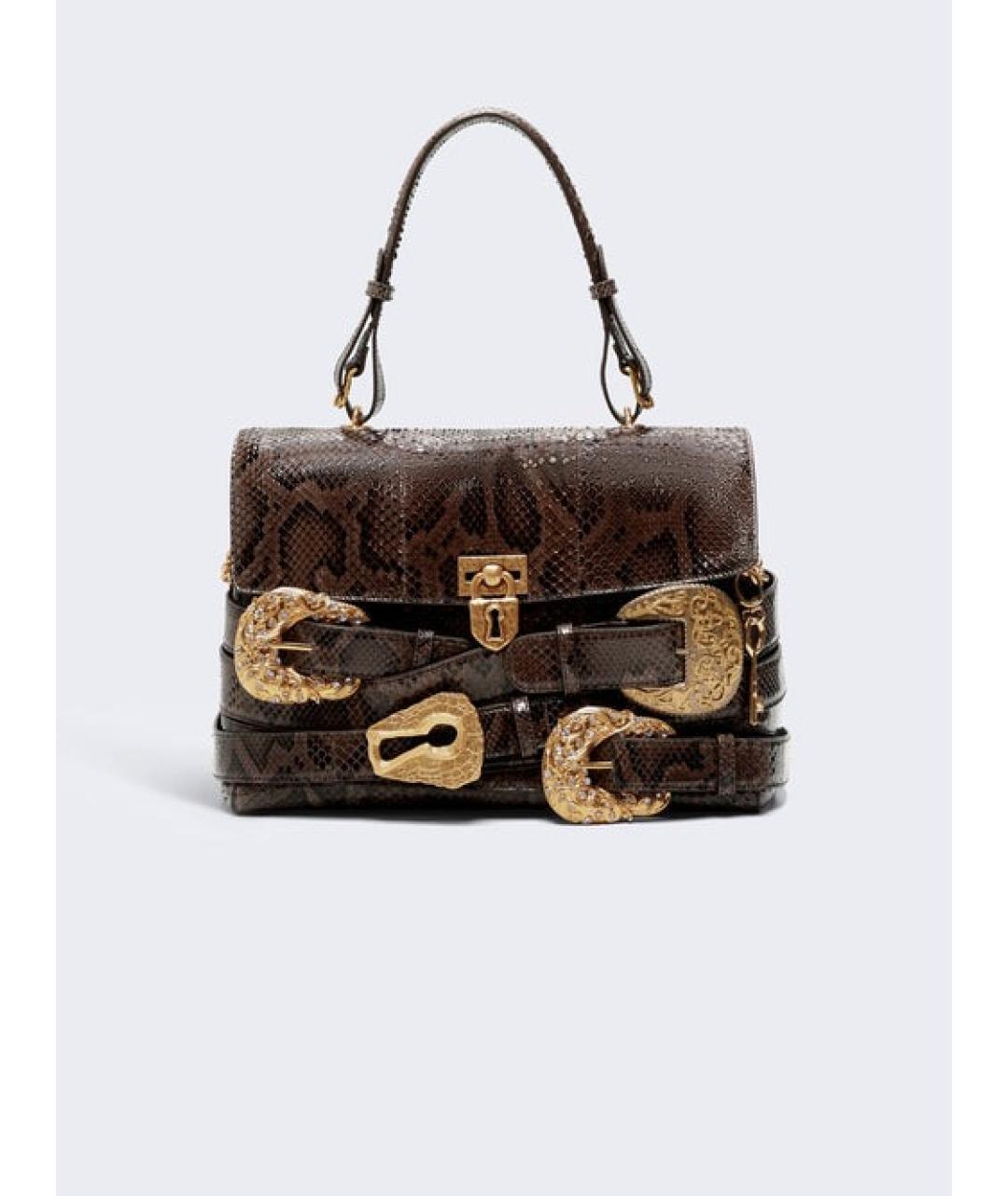 SCHIAPARELLI Коричневая кожаная сумка через плечо, фото 4