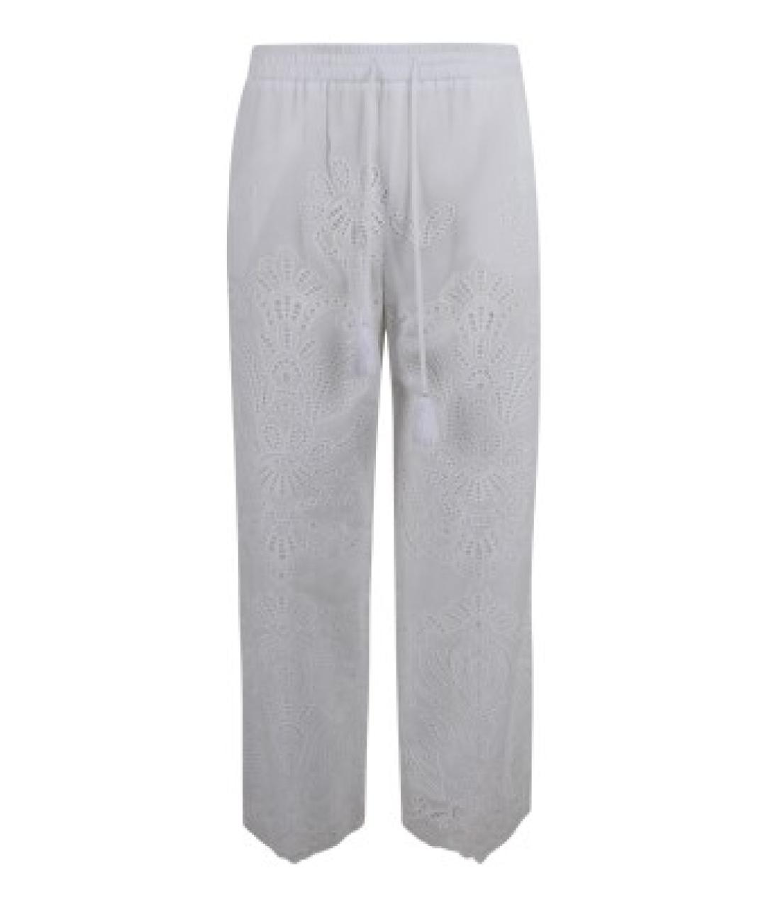 ERMANNO FIRENZE Белые прямые брюки, фото 1