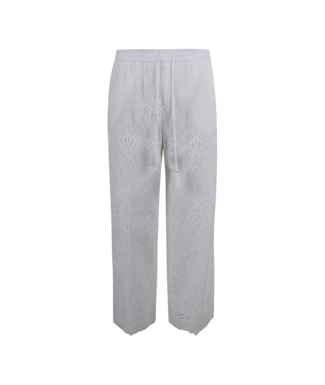 ERMANNO FIRENZE Белые прямые брюки, фото 3