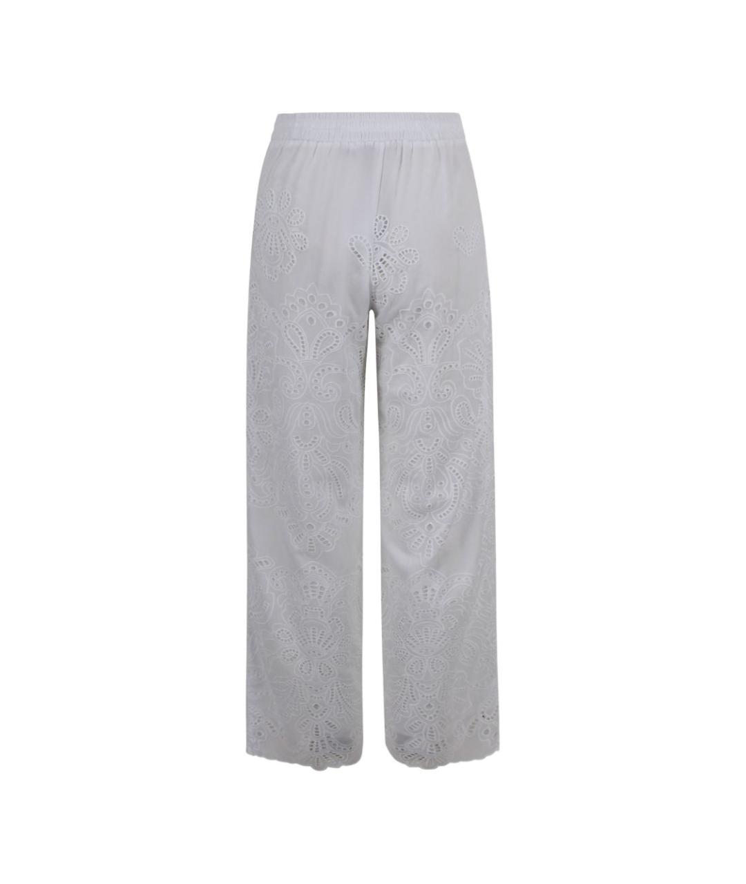 ERMANNO FIRENZE Белые прямые брюки, фото 2