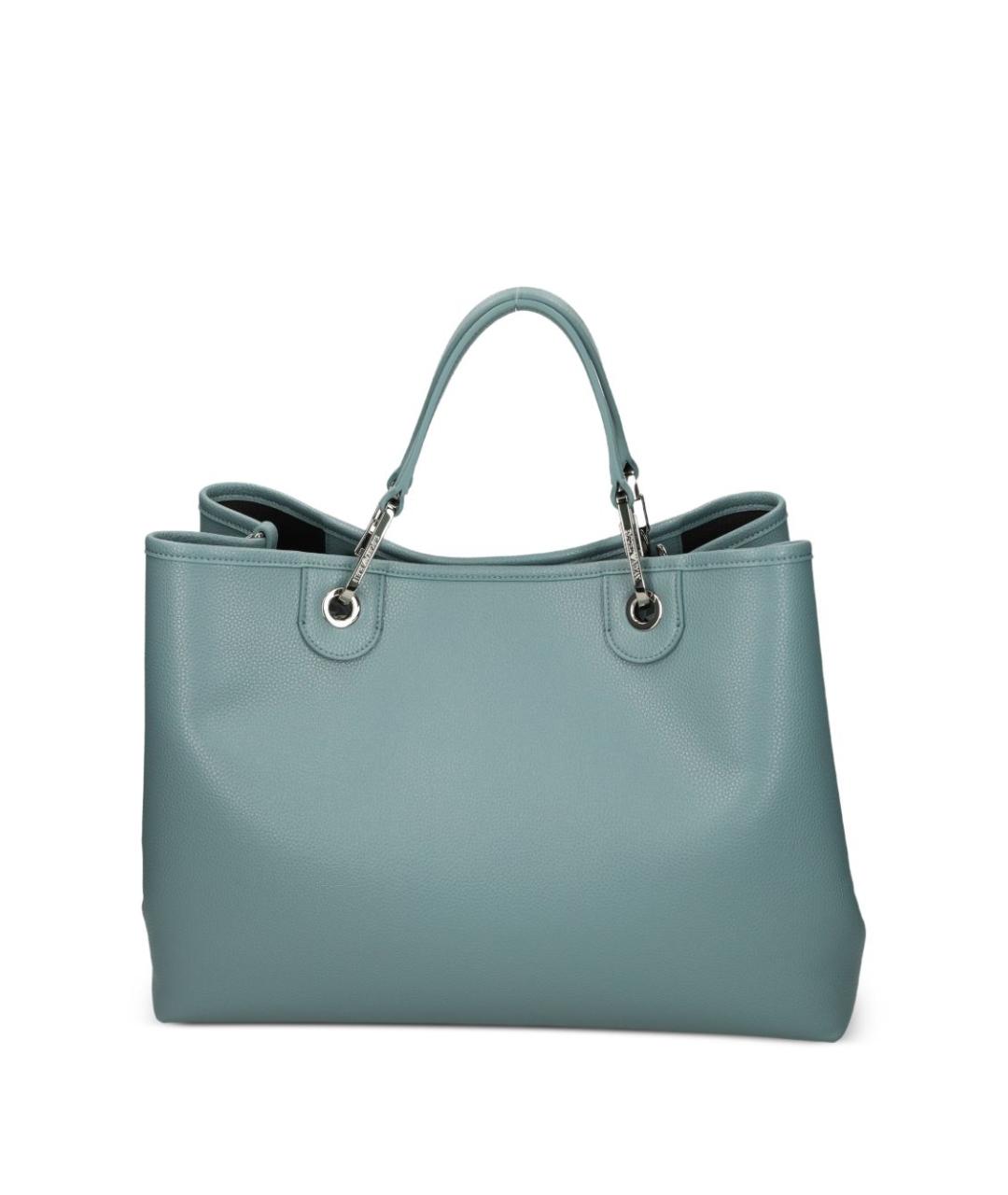 EMPORIO ARMANI Серая сумка тоут из искусственной кожи, фото 4