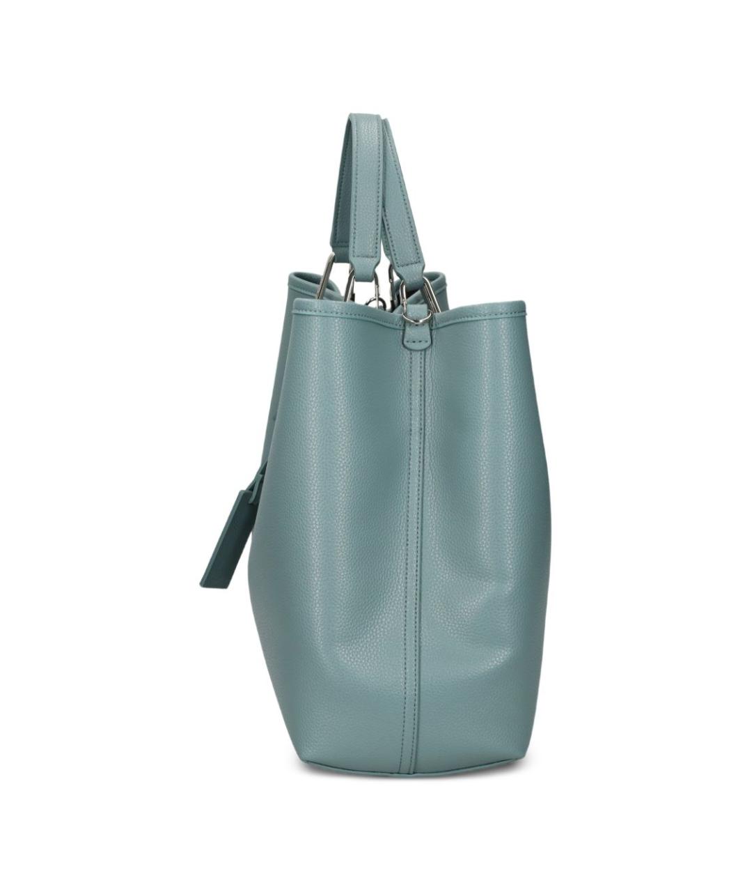 EMPORIO ARMANI Серая сумка тоут из искусственной кожи, фото 3