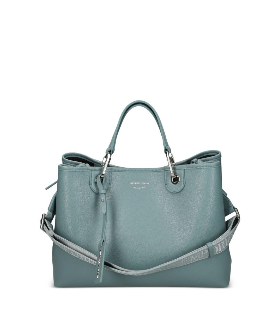 EMPORIO ARMANI Серая сумка тоут из искусственной кожи, фото 5