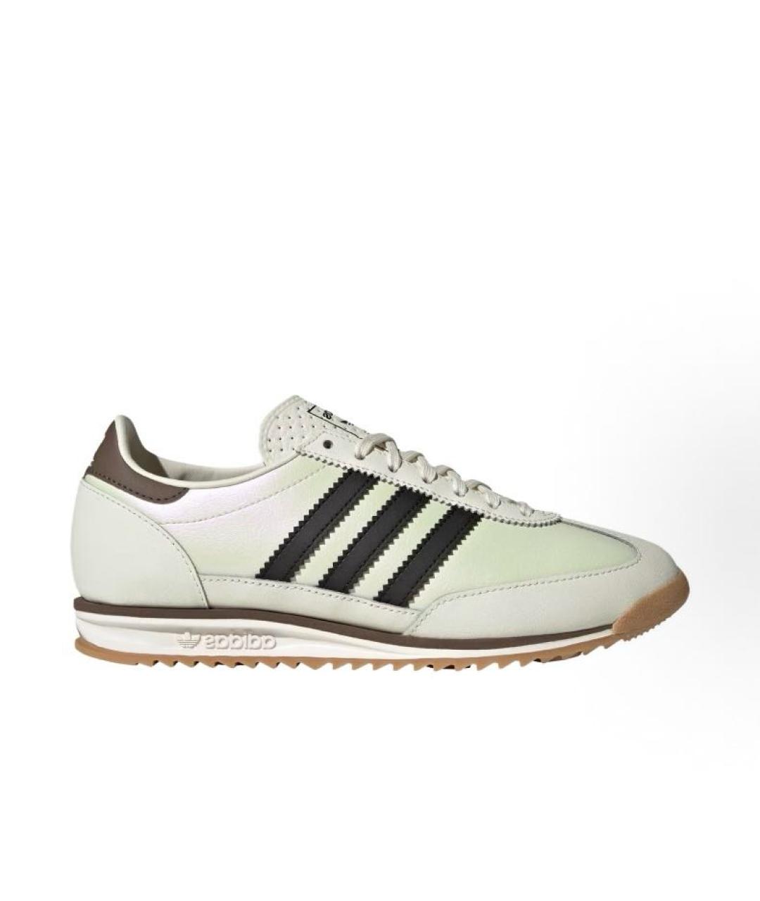 ADIDAS Зеленые кожаные кроссовки, фото 6