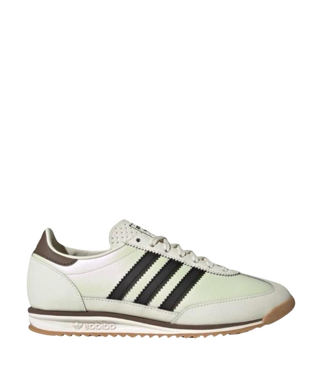 ADIDAS Зеленые кожаные кроссовки, фото 1