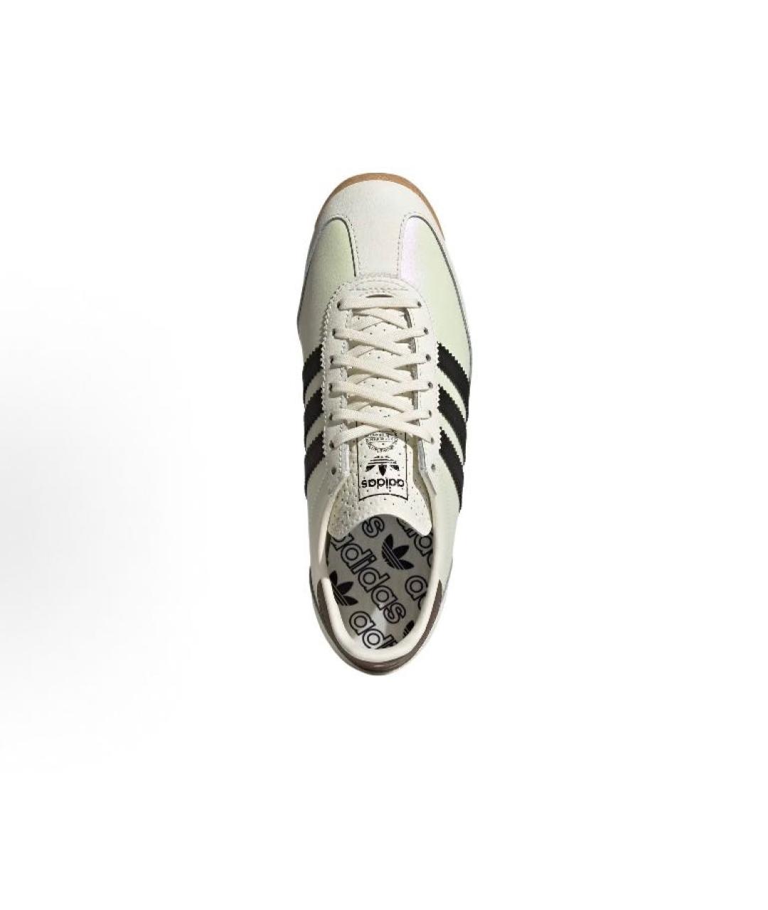 ADIDAS Зеленые кожаные кроссовки, фото 4