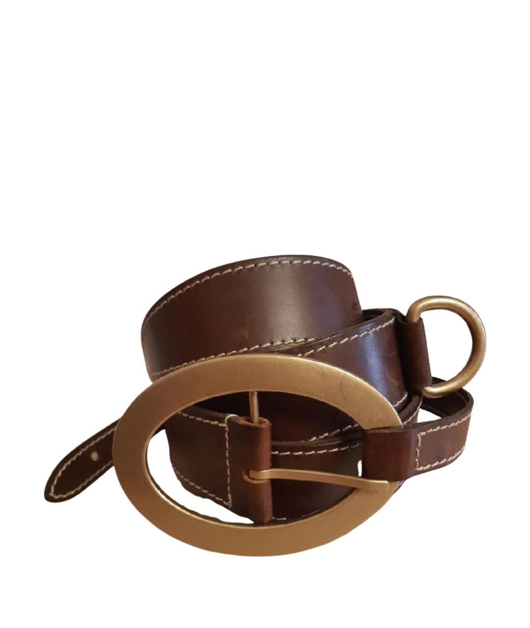 DOLCE&GABBANA Коричневый кожаный ремень, фото 1