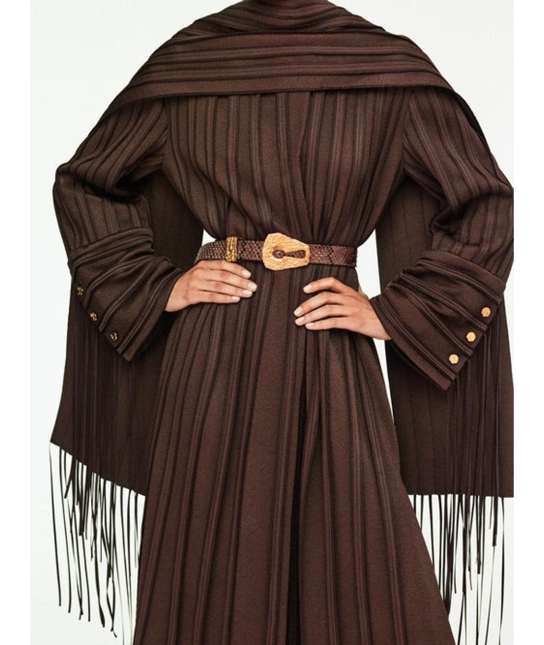 SCHIAPARELLI Коричневый кожаный ремень, фото 2