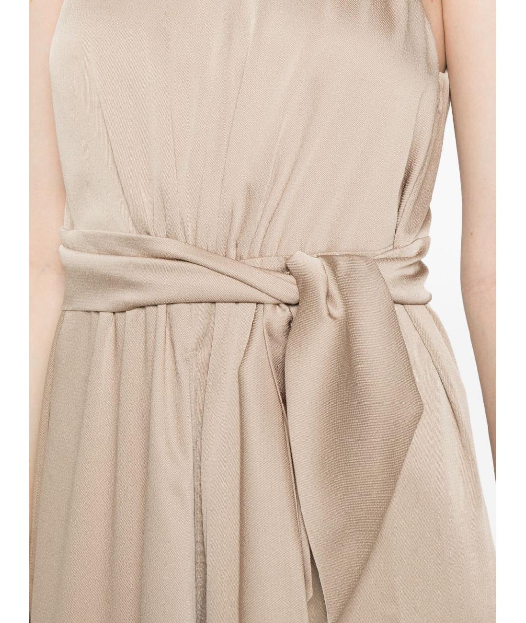 EMPORIO ARMANI Бежевое повседневное платье, фото 3