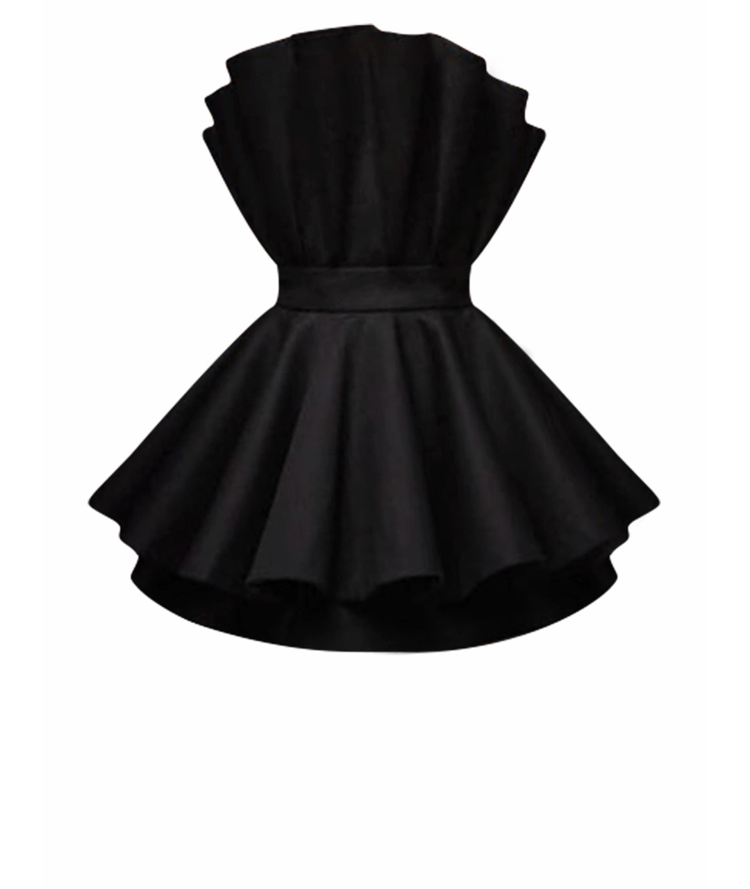 ESTER ABNER Черное вискозное повседневное платье, фото 1