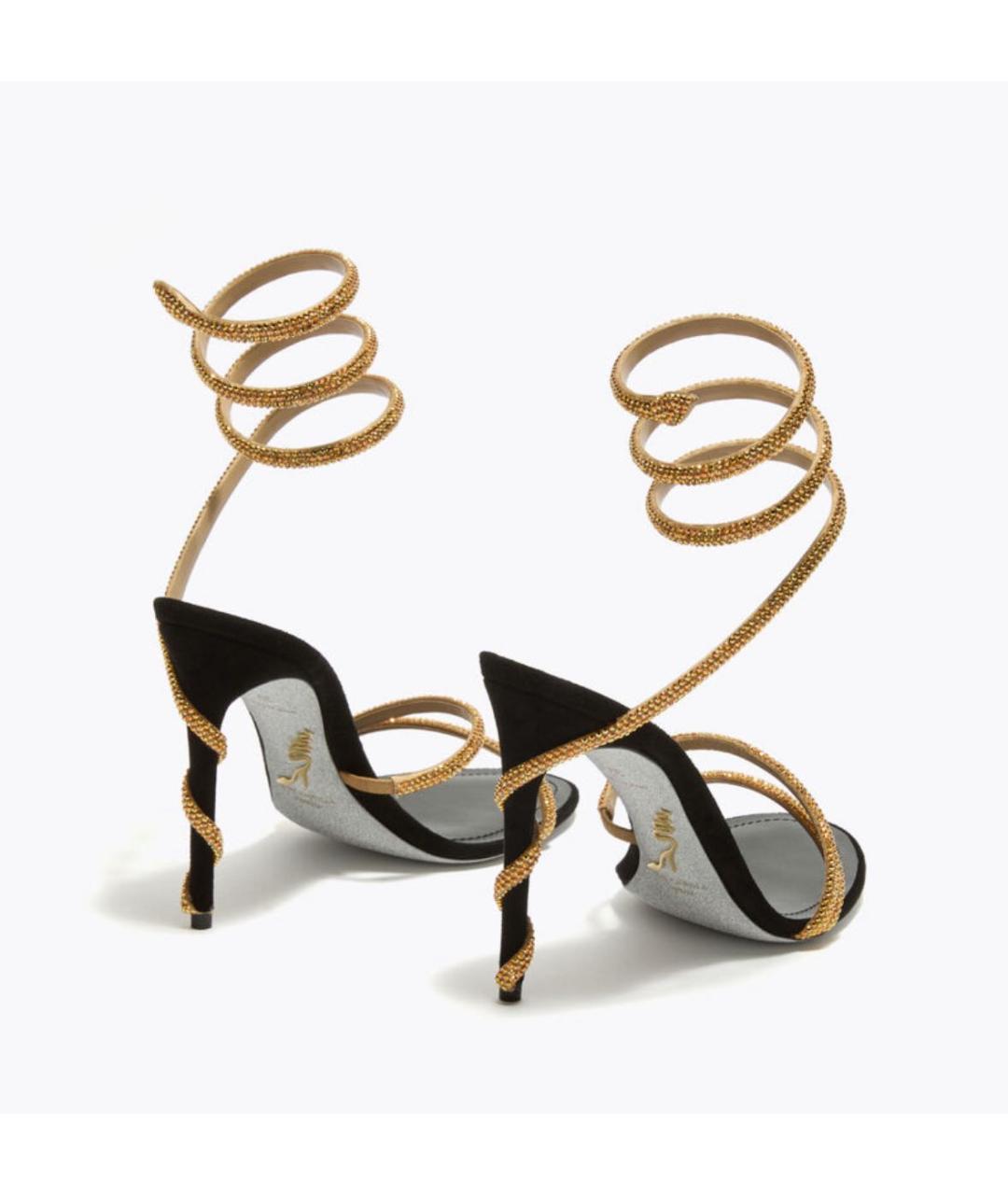 RENE CAOVILLA Черные босоножки, фото 3