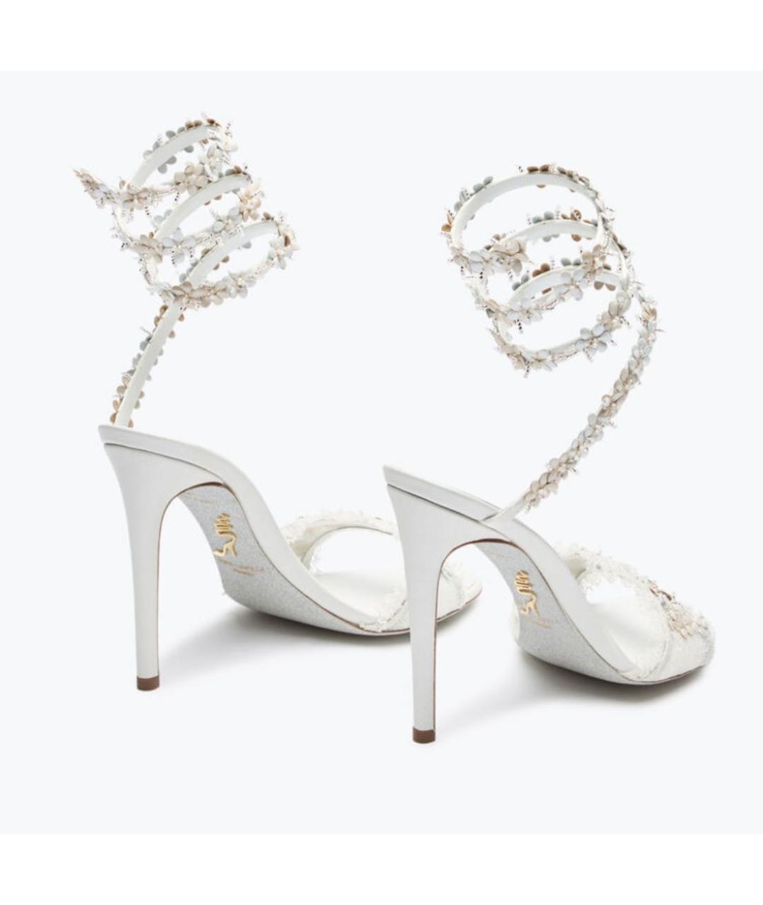 RENE CAOVILLA Белые босоножки, фото 3