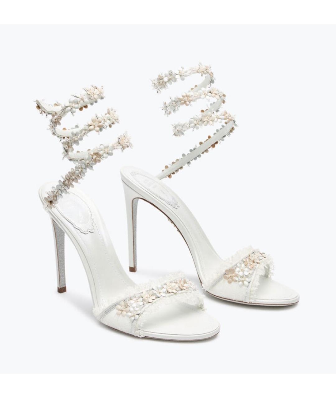 RENE CAOVILLA Белые босоножки, фото 2