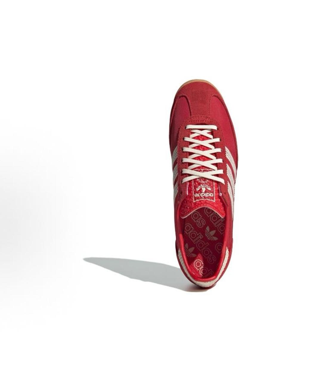 ADIDAS Красные текстильные кроссовки, фото 3