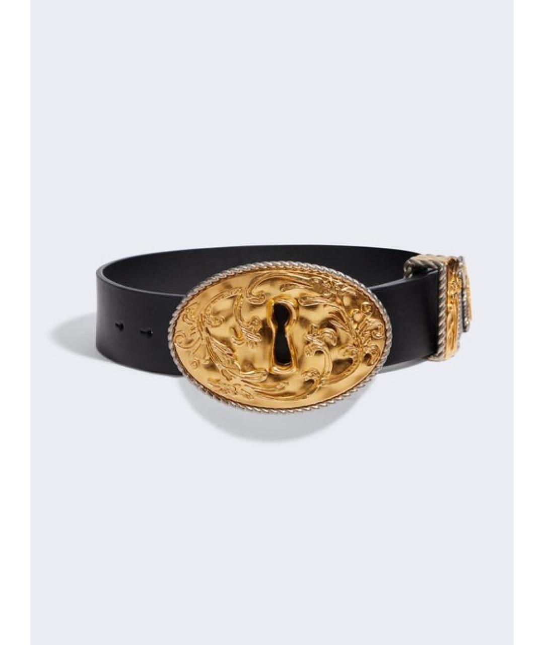 SCHIAPARELLI Черный кожаный ремень, фото 3