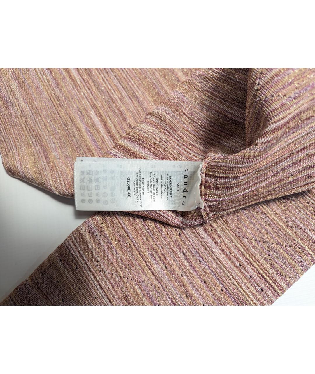 SANDRO Коралловый вискозный кардиган, фото 4