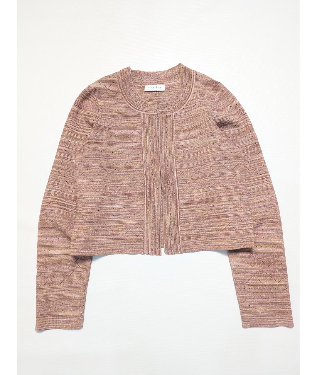 SANDRO Коралловый вискозный кардиган, фото 2