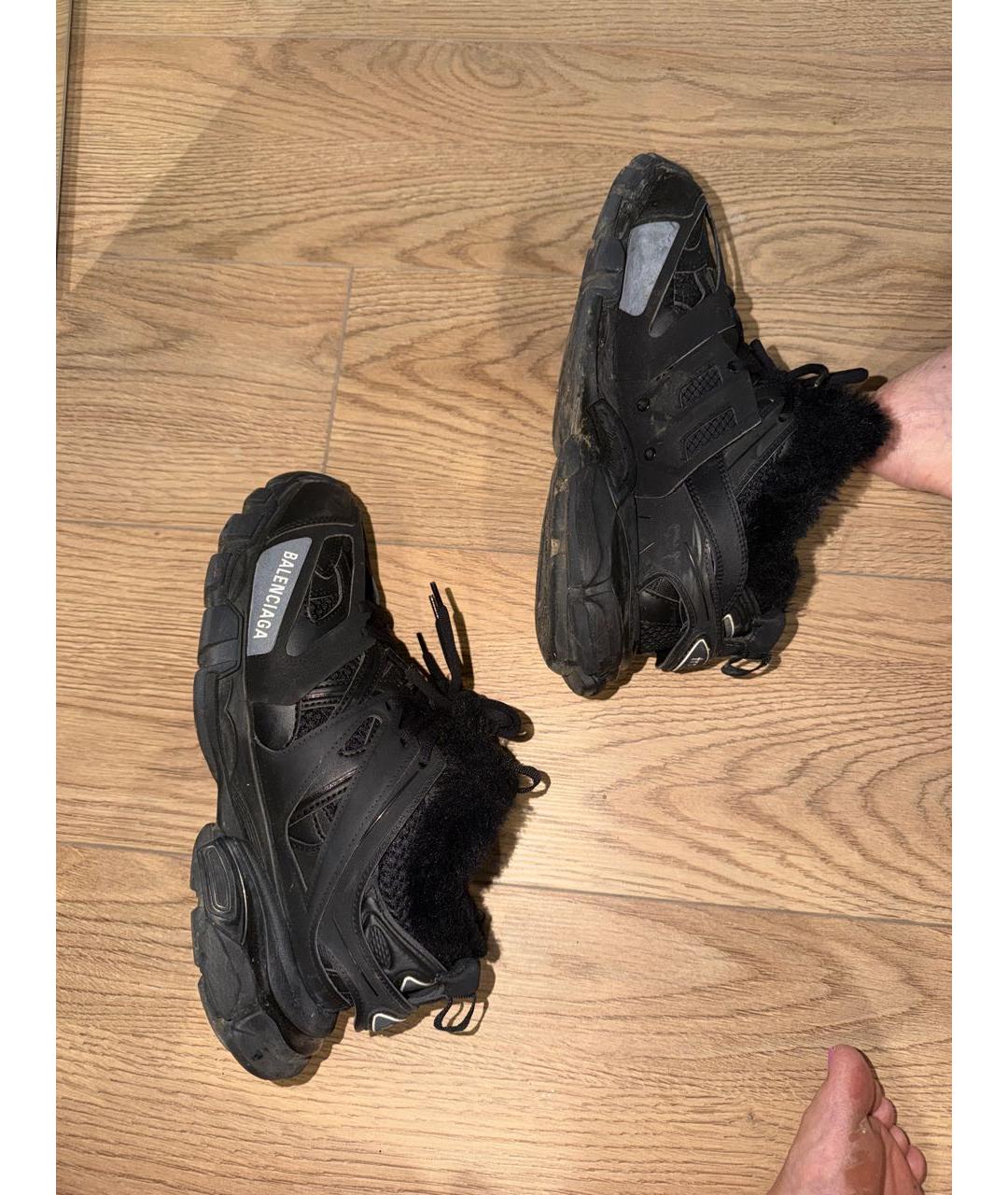 BALENCIAGA Черные текстильные кроссовки, фото 5