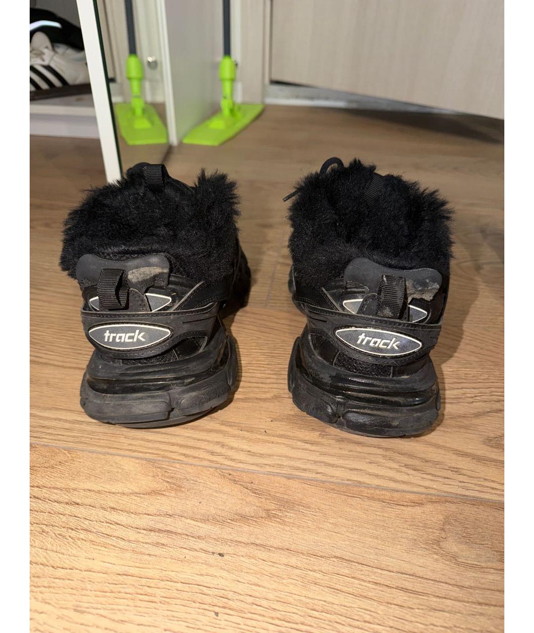 BALENCIAGA Черные текстильные кроссовки, фото 4