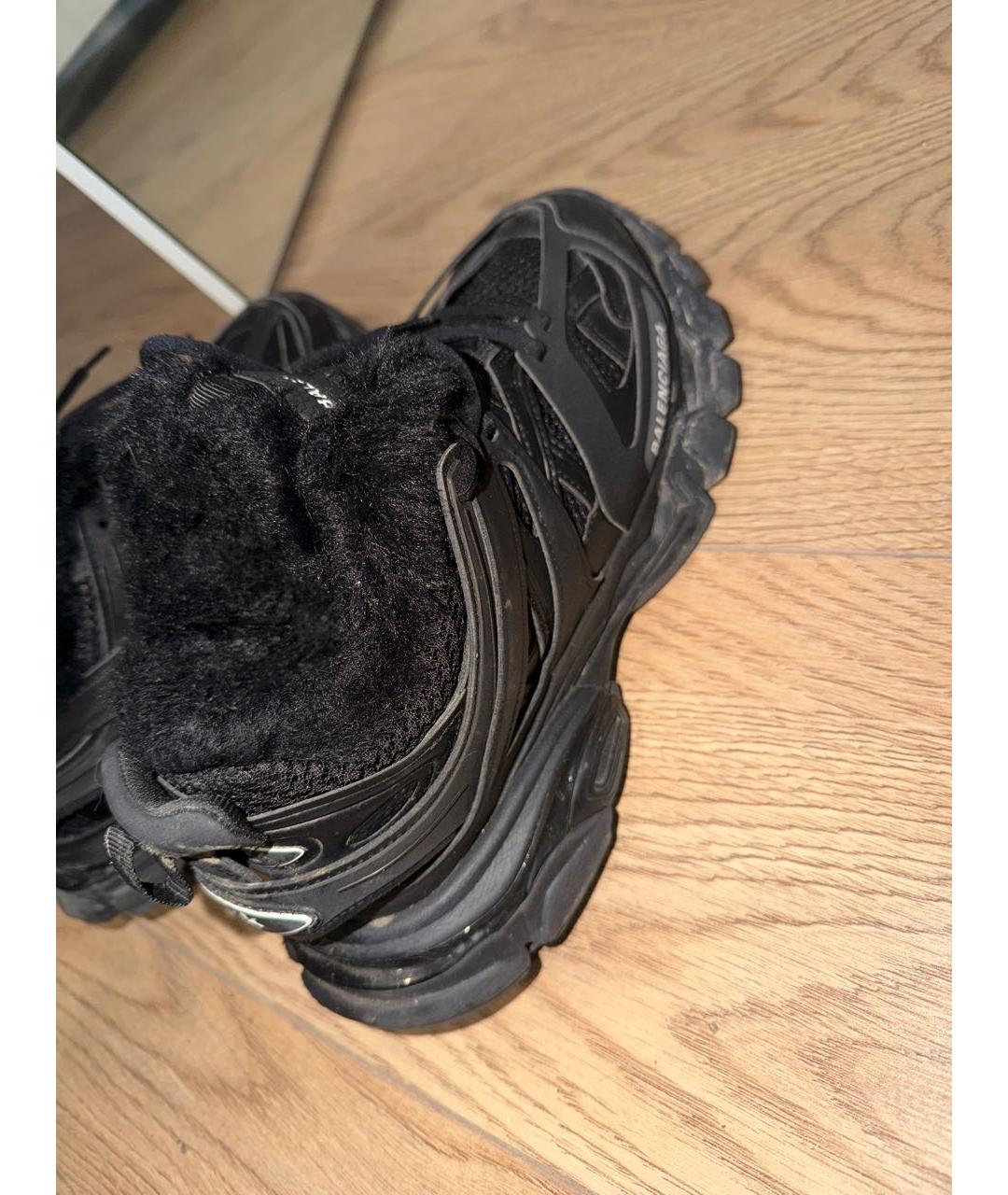BALENCIAGA Черные текстильные кроссовки, фото 3