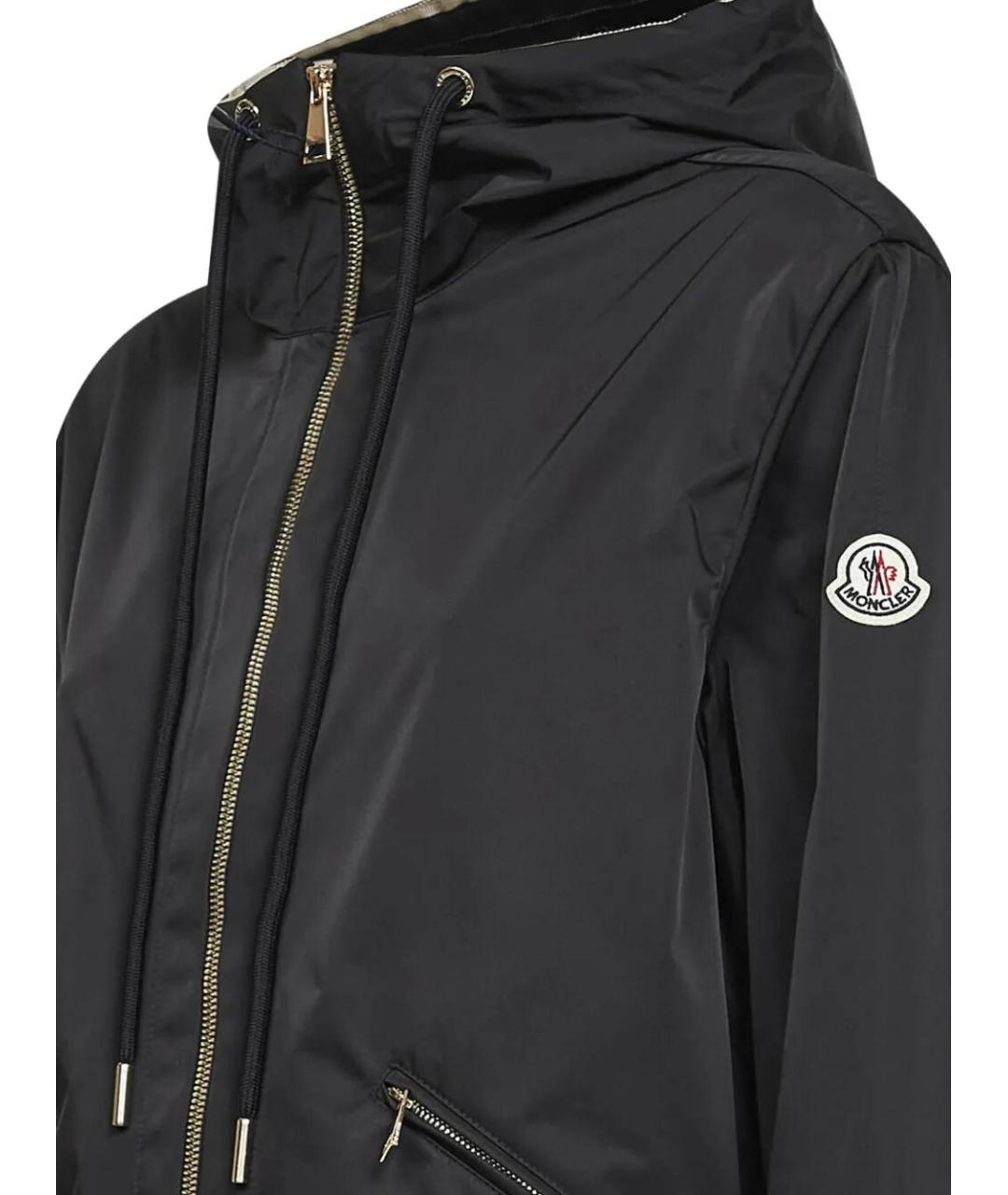 MONCLER Черная полиамидовая куртка, фото 3