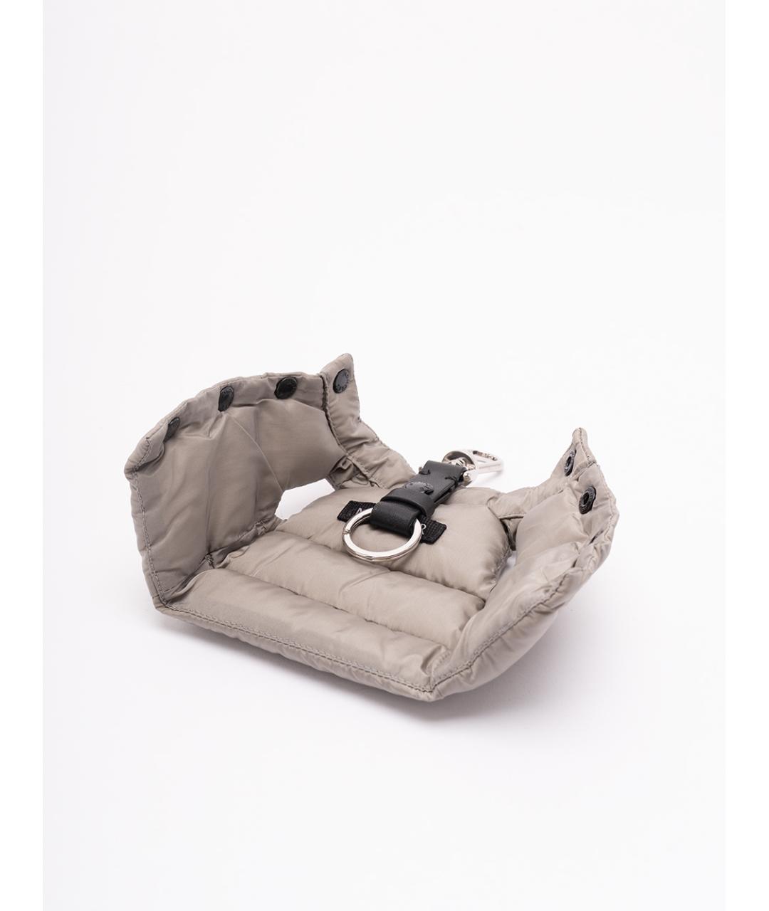 MONCLER Серый брелок, фото 3