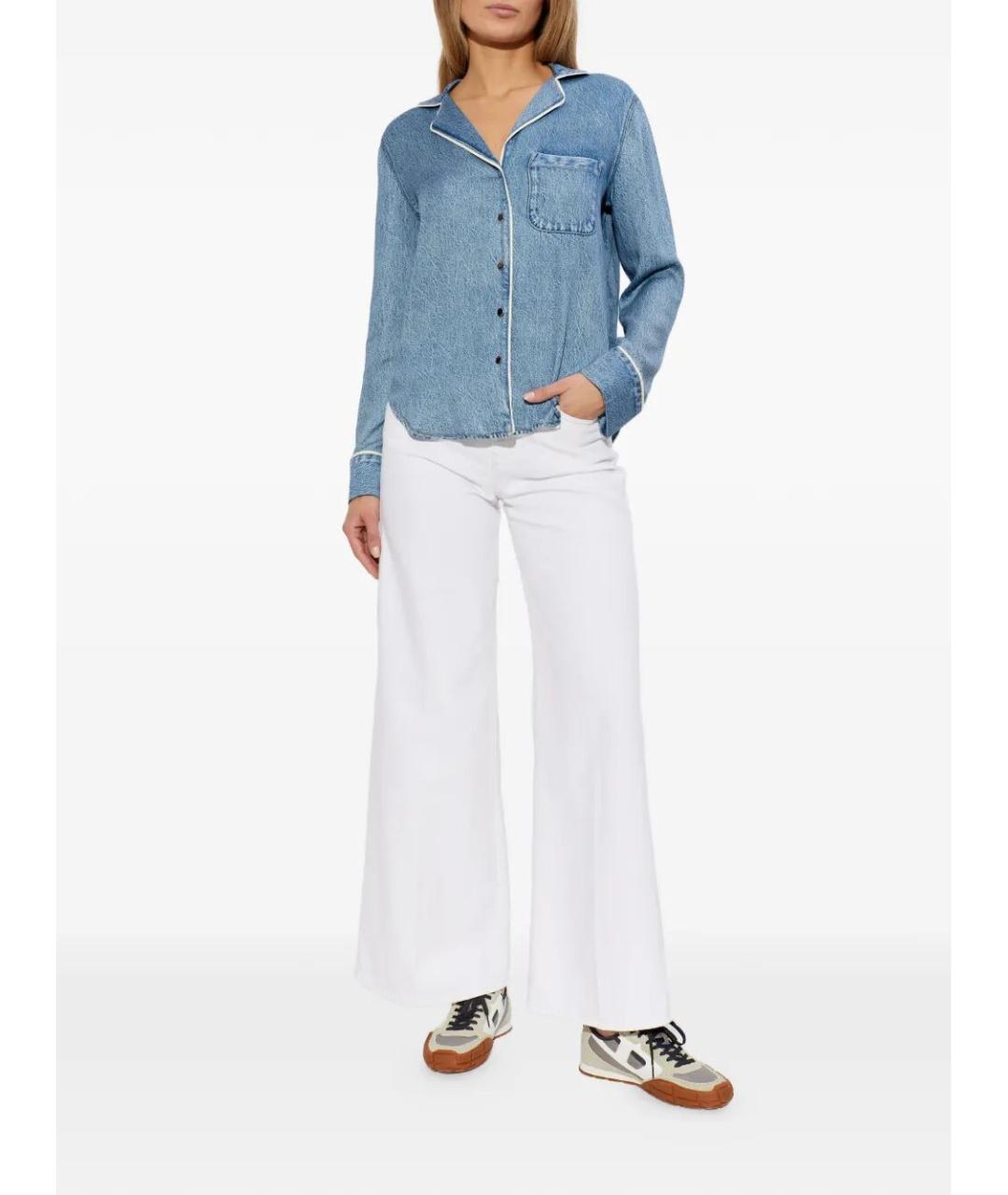 DIESEL Белые хлопковые прямые джинсы, фото 2