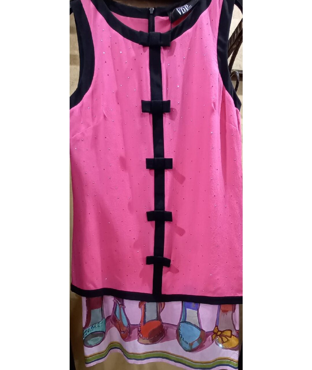 VDP Розовое шифоновое платье, фото 9