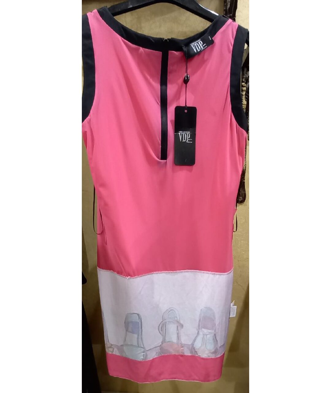 VDP Розовое шифоновое платье, фото 3