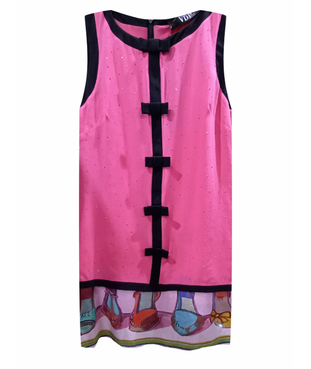 VDP Розовое шифоновое платье, фото 1