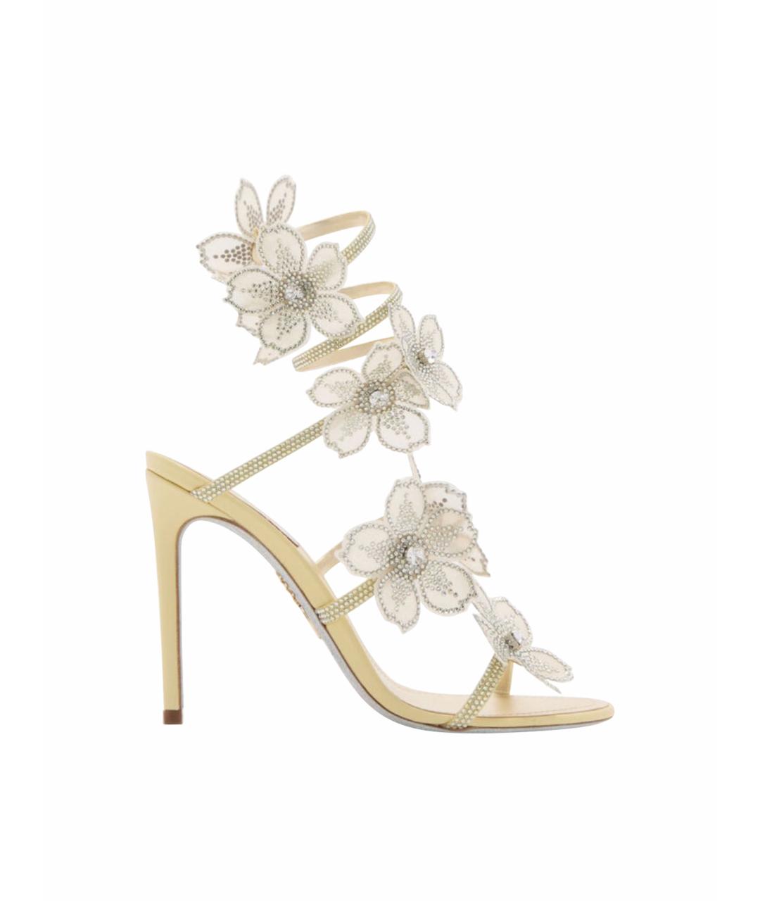 RENE CAOVILLA Бежевые босоножки, фото 1