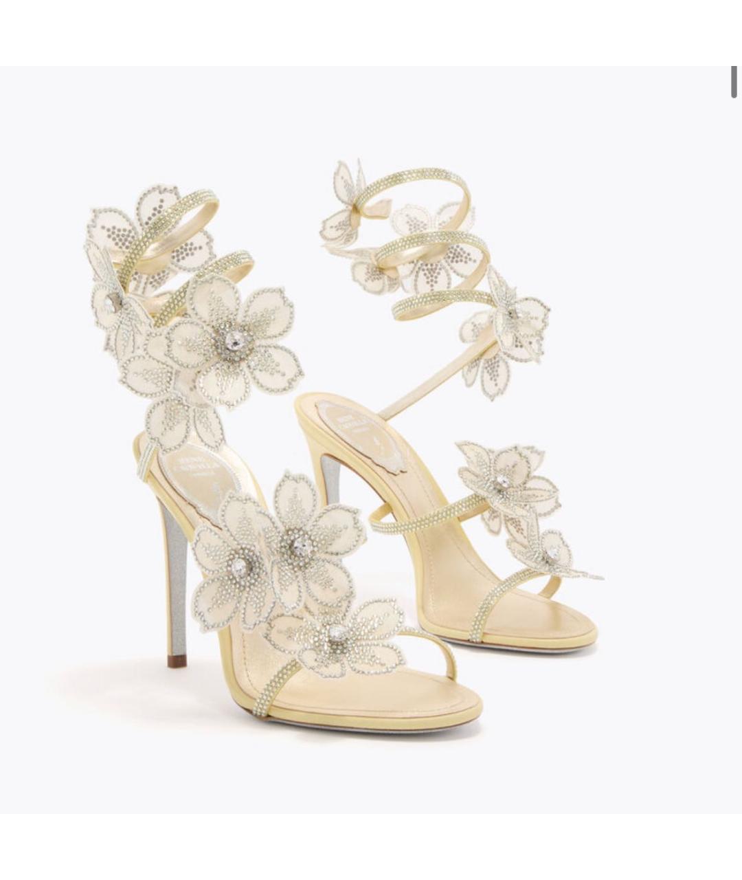 RENE CAOVILLA Бежевые босоножки, фото 2