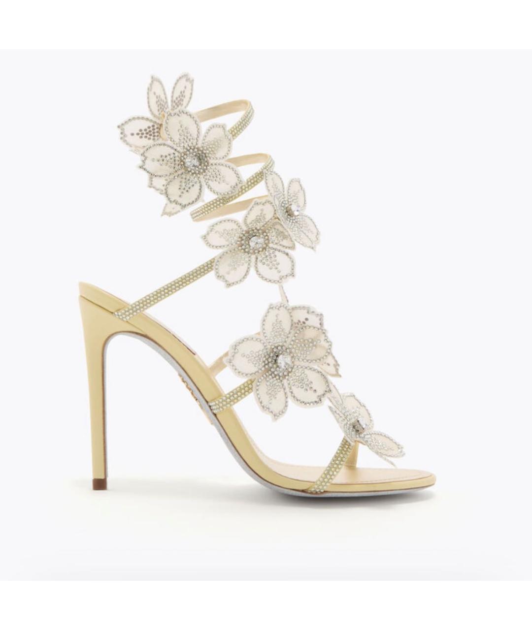 RENE CAOVILLA Бежевые босоножки, фото 5