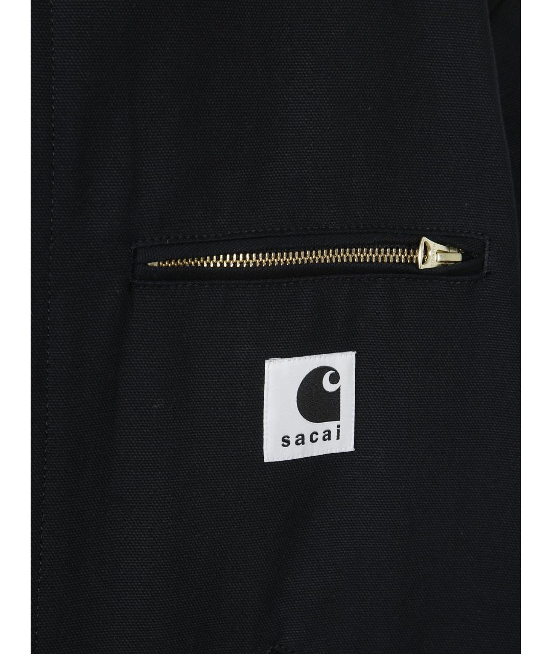 SACAI Черная хлопковая куртка, фото 3