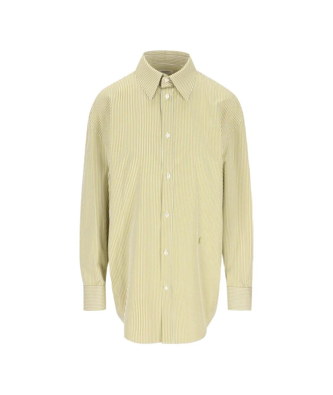 SAINT LAURENT Зеленые хлопковое повседневное платье, фото 1