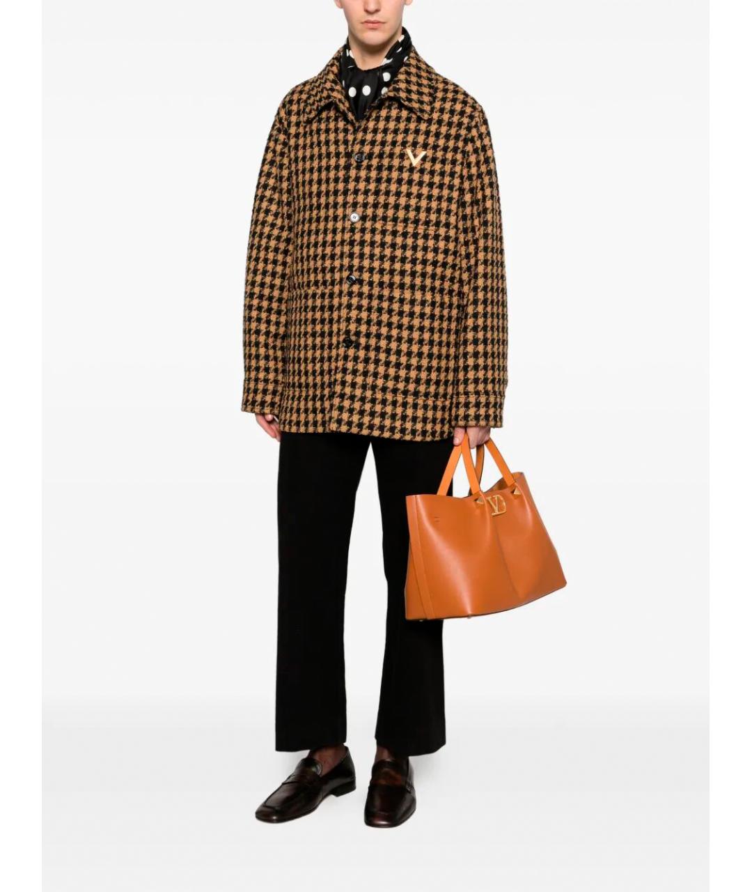 VALENTINO Мульти шерстяная кэжуал рубашка, фото 3