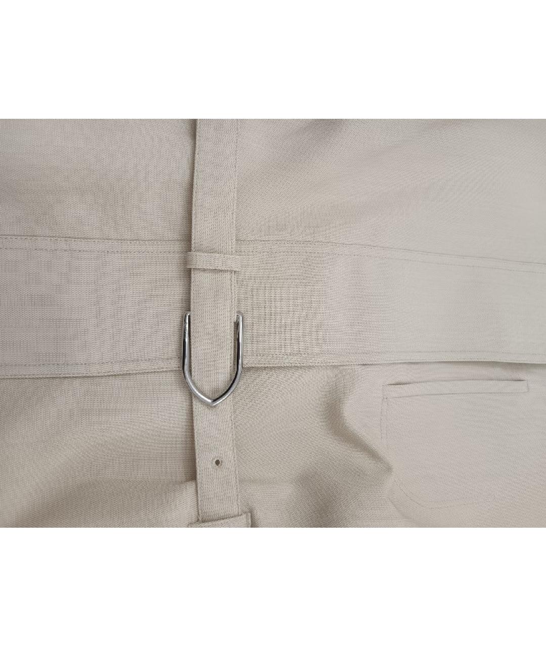 JACQUEMUS Бежевая полиэстеровая куртка, фото 3