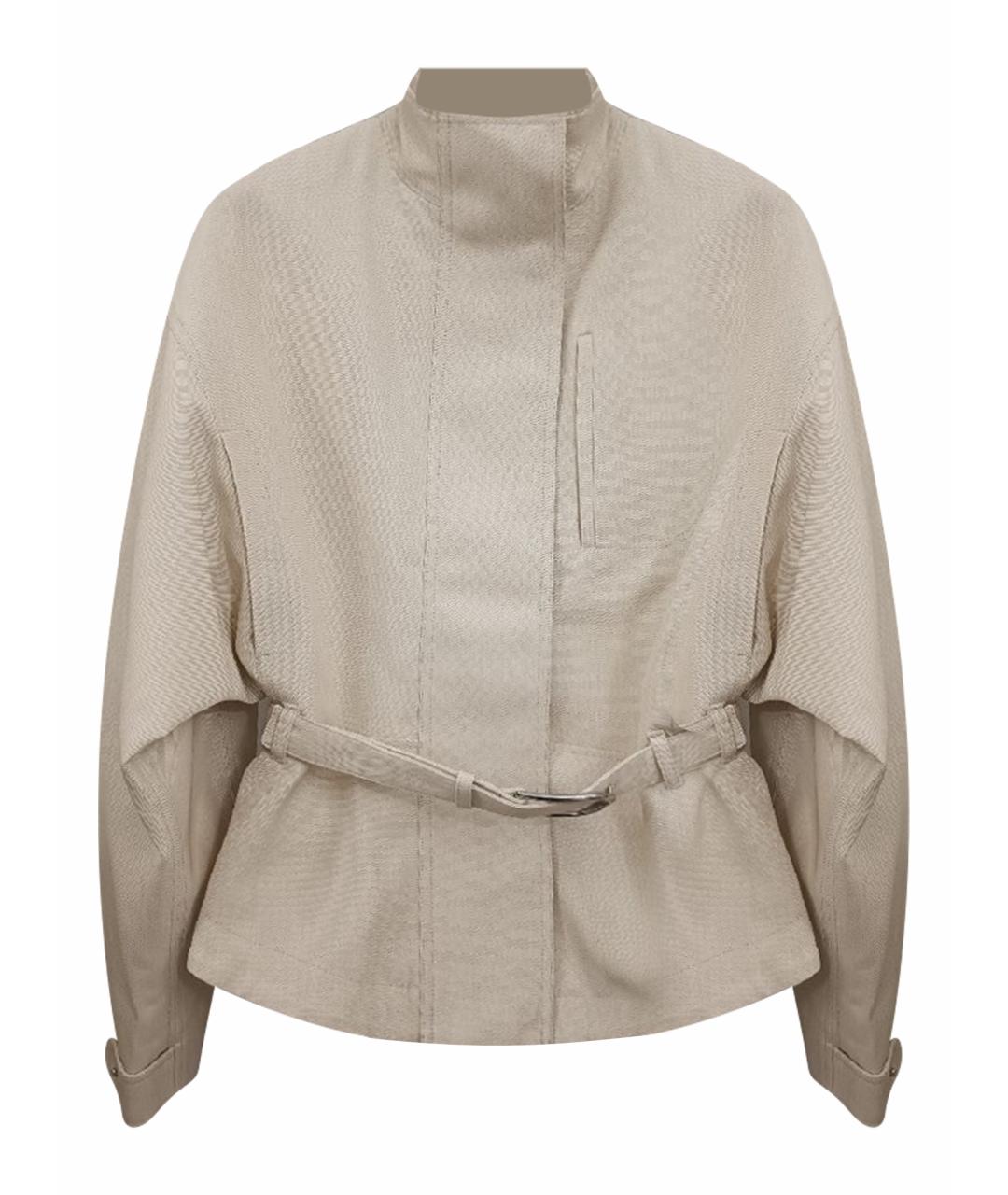 JACQUEMUS Бежевая полиэстеровая куртка, фото 1
