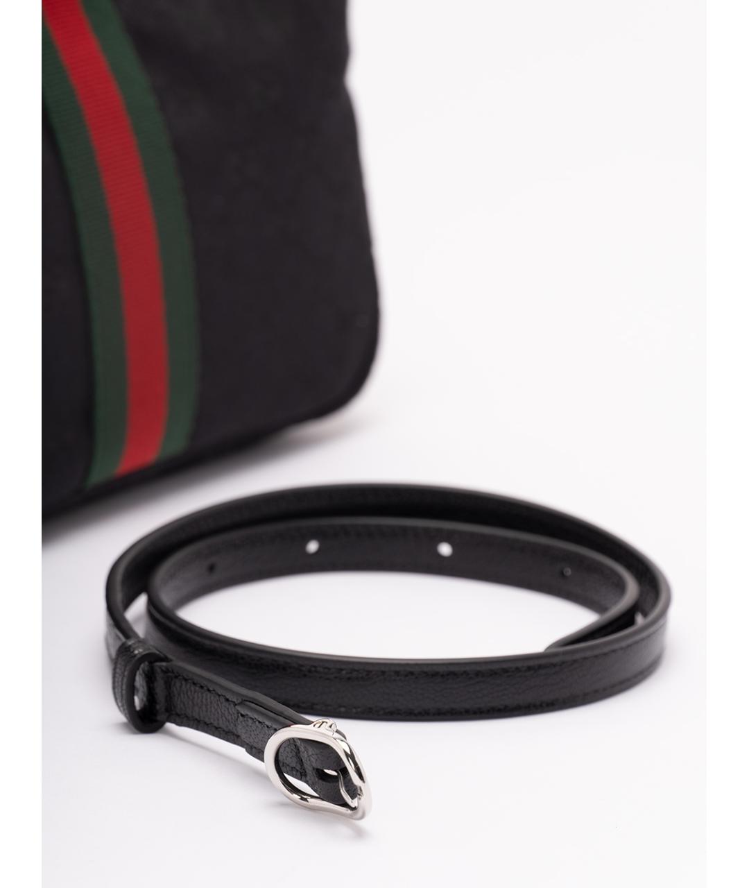 GUCCI Черная тканевая сумка на плечо, фото 4