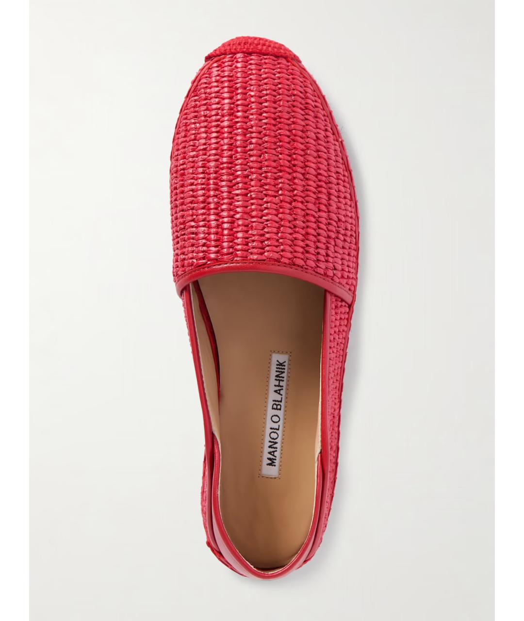 MANOLO BLAHNIK Красные эспадрильи, фото 4