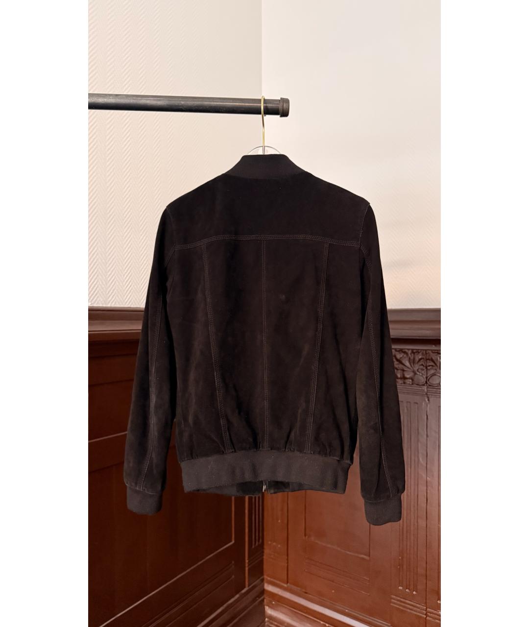 DOLCE&GABBANA Коричневая замшевая куртка, фото 2