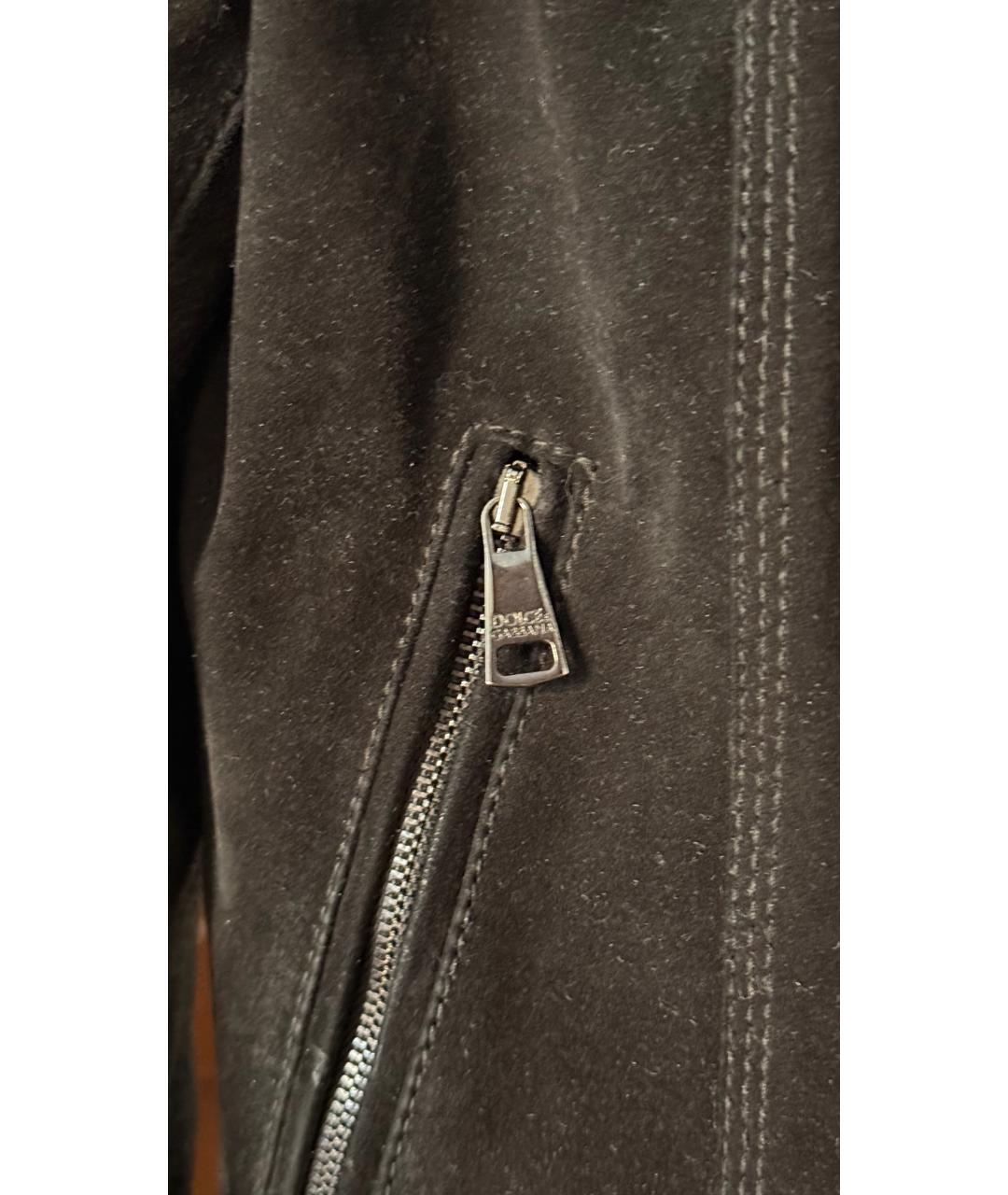 DOLCE&GABBANA Коричневая замшевая куртка, фото 4