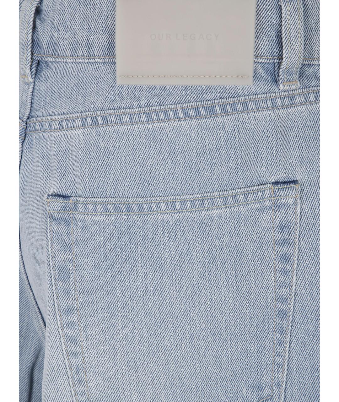 OUR LEGACY Синие хлопковые шорты, фото 3