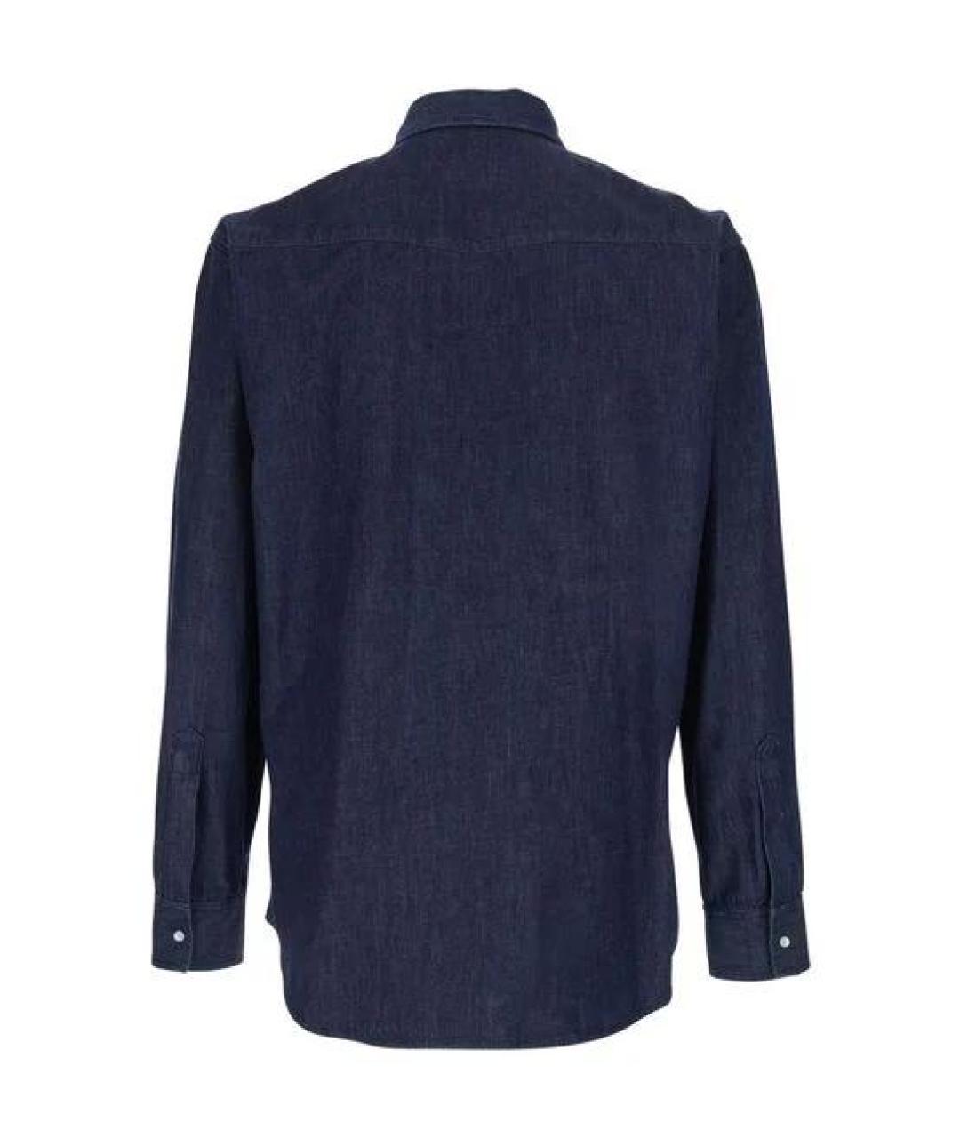 DSQUARED2 Синяя хлопковая кэжуал рубашка, фото 2